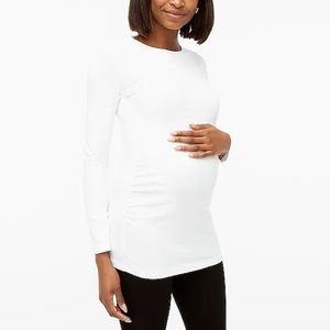 J Crew Factory Long-sleeve crewneck maternity tee AZ156